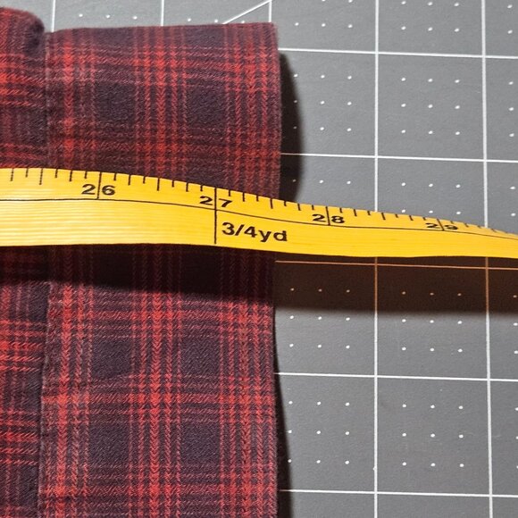 Vintage Patagonia Men's Red Plaid Organic Cotton Button-Up Long-Sleeve Shirt XL - Picture 11 of 16